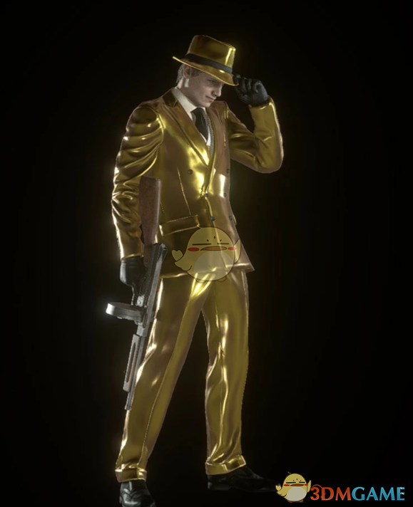 《生化危机4:重制版》里昂的黄金服装包MOD