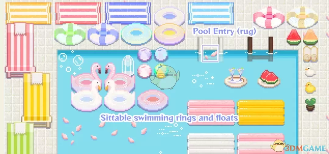 《星露谷物语》泳池装饰品MOD