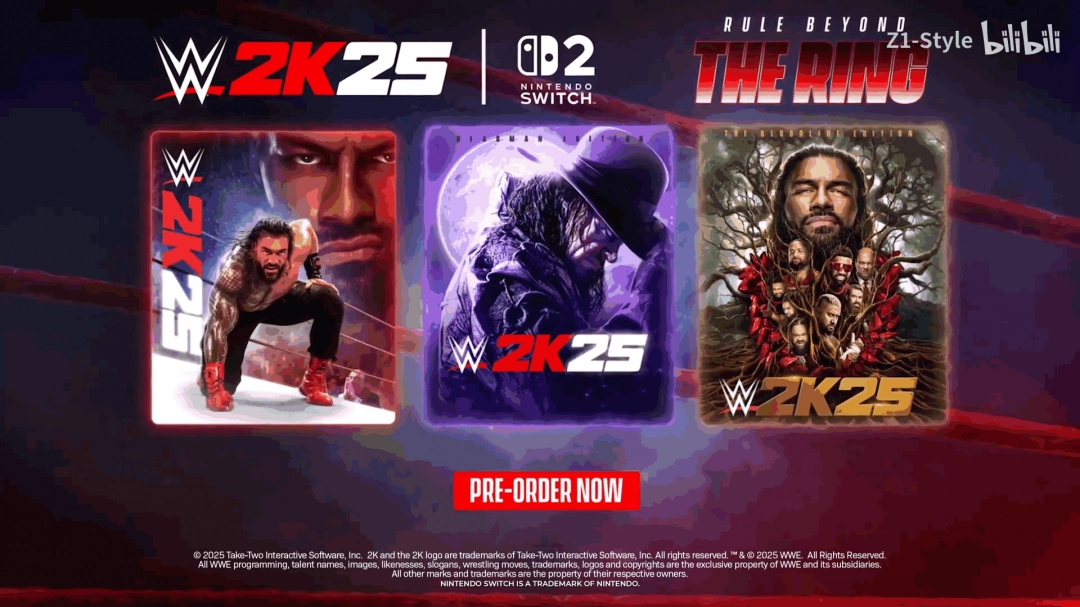 《WWE 2K25》将登陆Switch 2平台 预购现已开启！