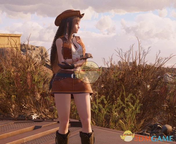 《最终幻想7：重生》蒂法的西部女牛仔套装MOD