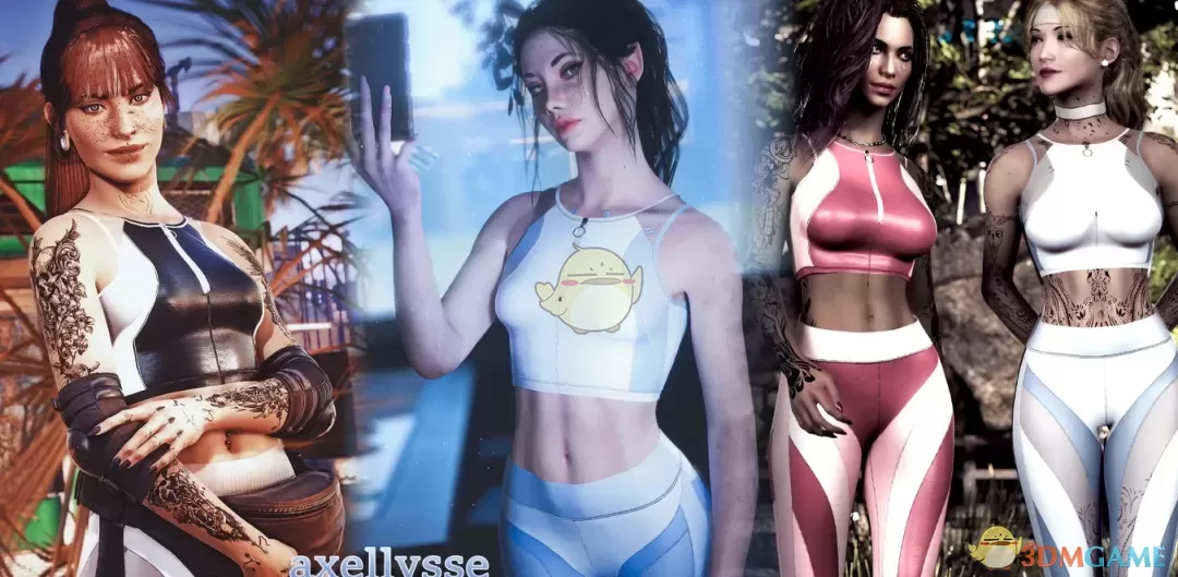 《赛博朋克2077》AXE性感运动套装MOD