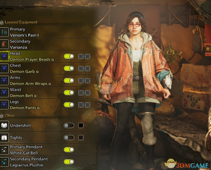 《怪物猎人：荒野》扮演看板娘阿尔玛MOD