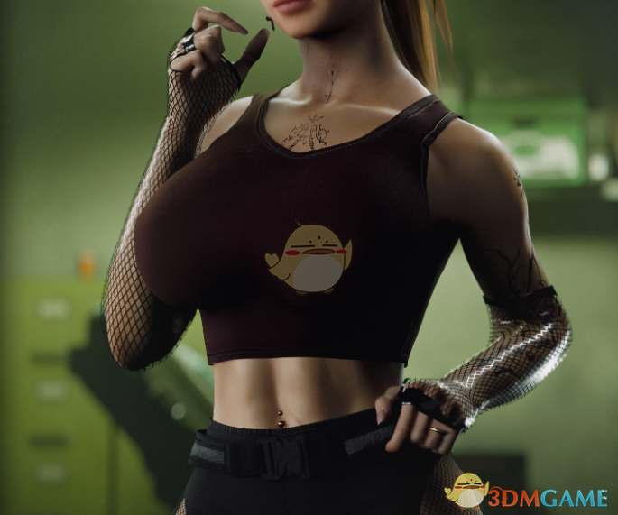 《赛博朋克2077》渔网袖MOD