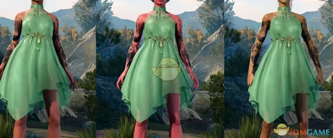 《博德之门3》简约轻纱连衣裙MOD