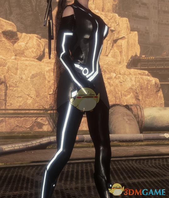 《剑星》伊芙的创战纪黑胶连体衣MOD