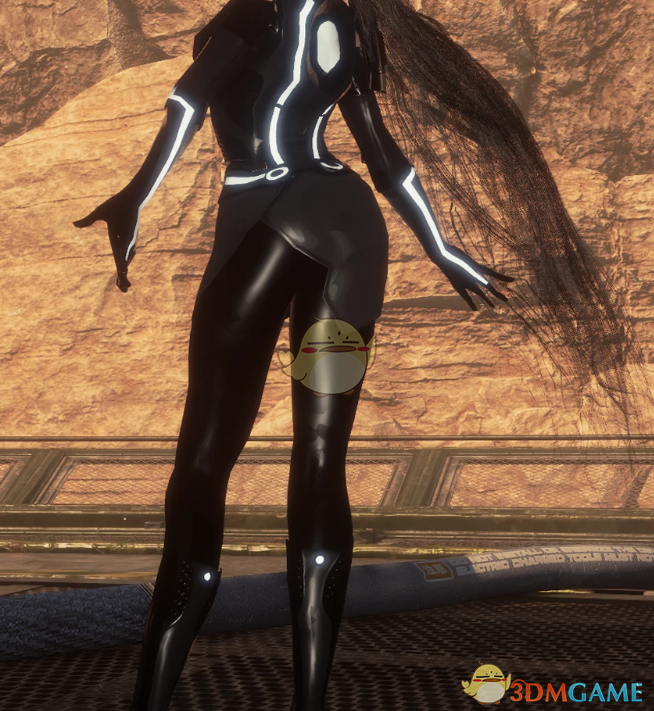 《剑星》伊芙的创战纪黑胶连体衣MOD