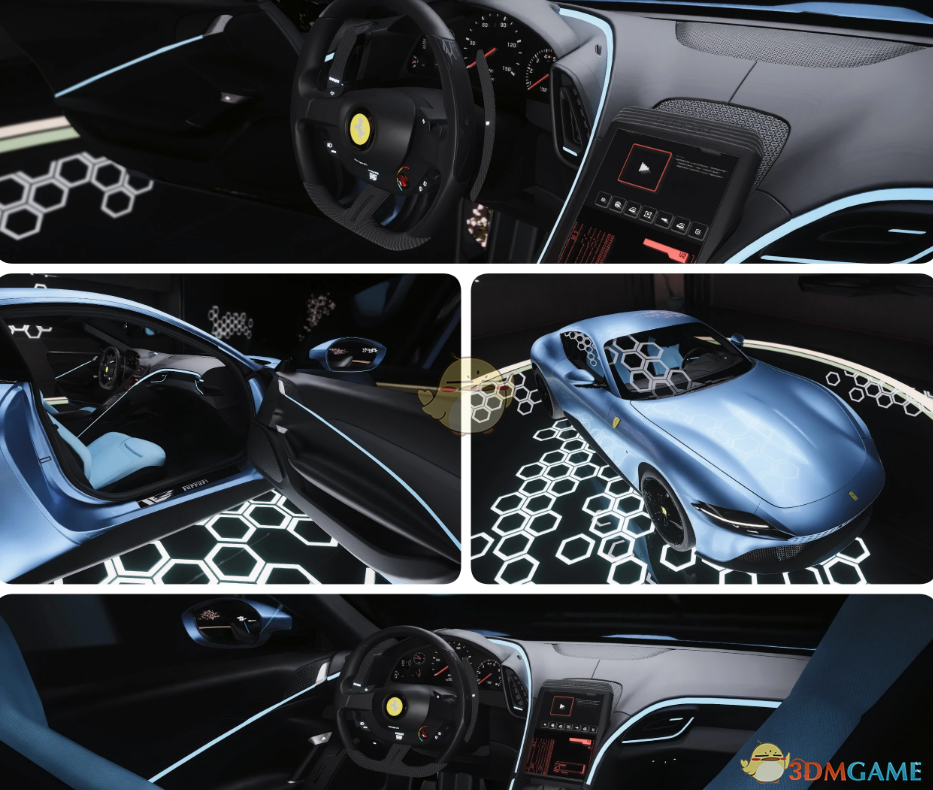 《赛博朋克2077》法拉利Roma跑车MOD