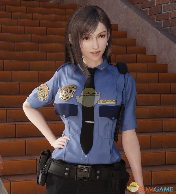 《最终幻想7：重生》蒂法的RE3警察制服MOD