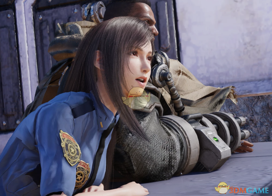 《最终幻想7：重生》蒂法的RE3警察制服MOD