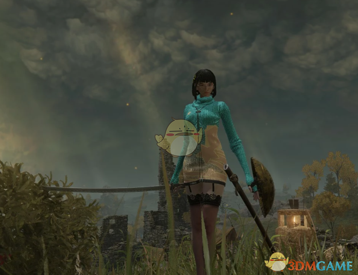 《艾尔登法环》剑星舒适针织裙装伊芙外观MOD