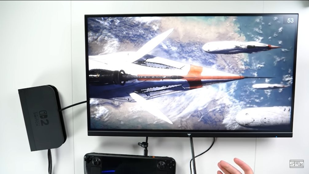 博主用Steam Deck破解Switch2底座秘密 实锤支持VRR
