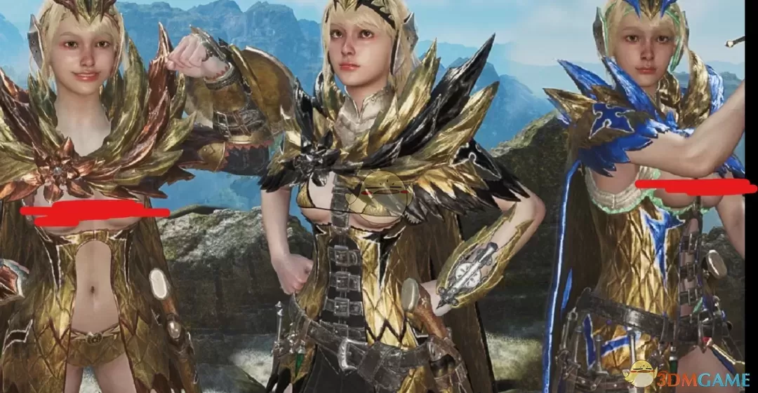 《怪物猎人:荒野》性感可定制的千刃龙套装MOD