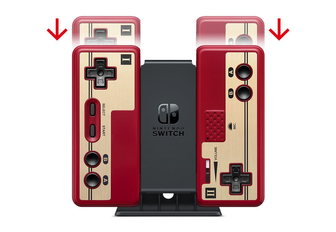 任天堂隱喻紀念紅白機誕生日 經(jīng)典手柄連接Switch