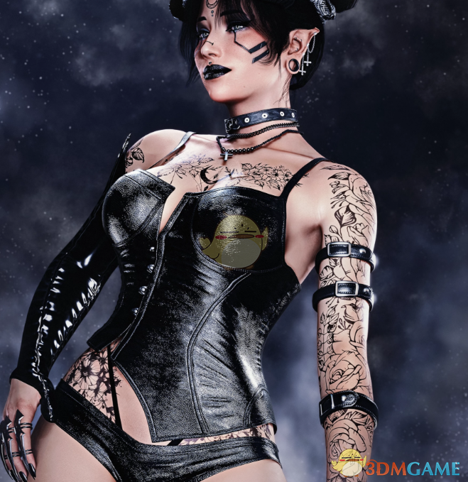 《赛博朋克2077》性感紧身胸衣和短裤MOD