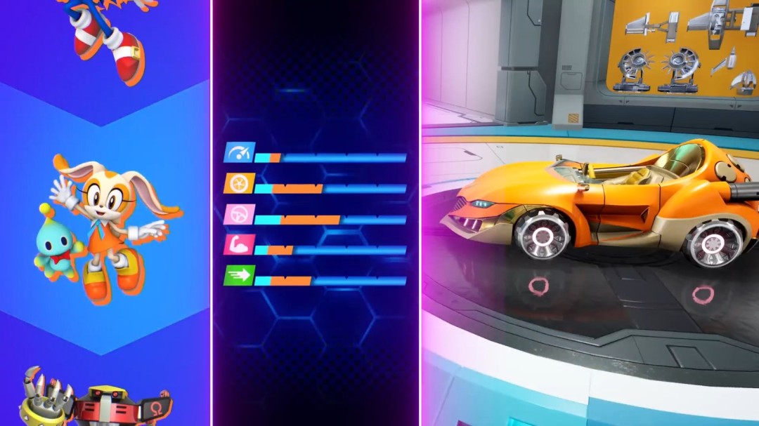 《索尼克賽車 交叉世界》全新預(yù)告 深度定制系統(tǒng)展示