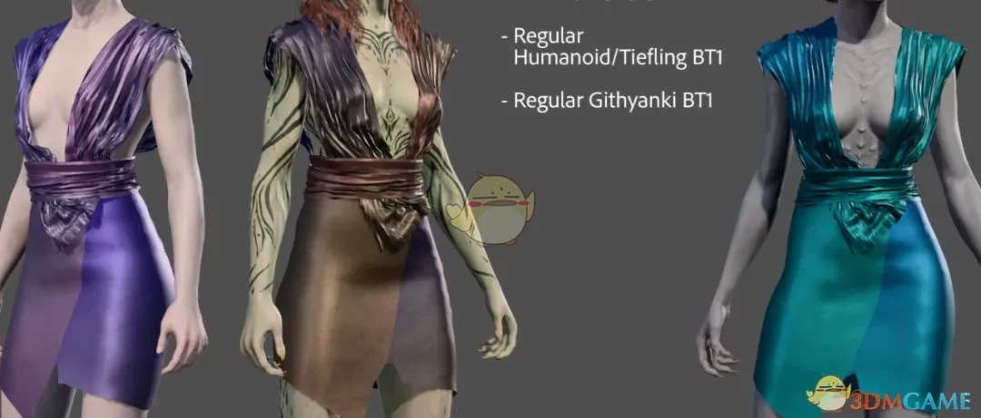 《博德之门3》利莫里亚优雅连衣裙MOD