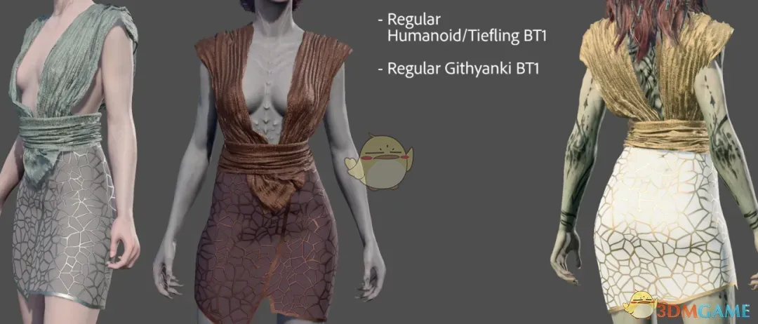 《博德之门3》利莫里亚优雅连衣裙MOD