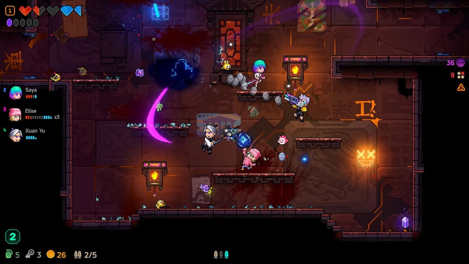 《霓虹深渊2》Steam正式推出 好评国产动作肉鸽续作