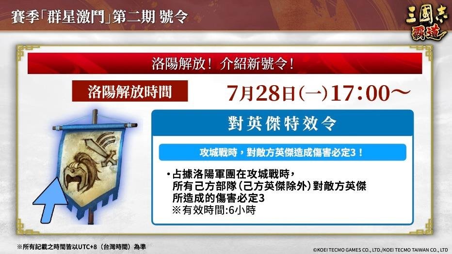 『三国志 霸道』新赛季「群星激斗」第二期开幕！