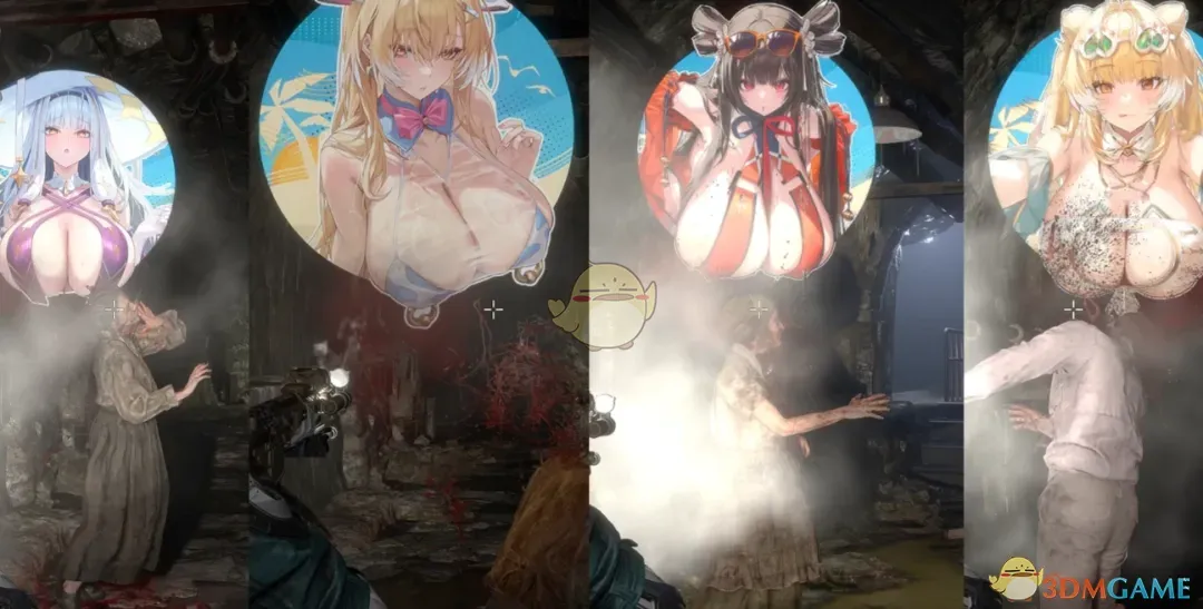 《生化危机4:重制版》交错战线少女爆头效果MOD