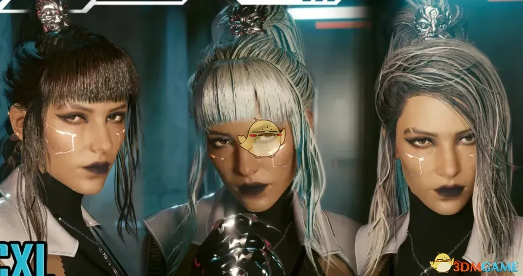 《赛博朋克2077》马尾辫发型包MOD