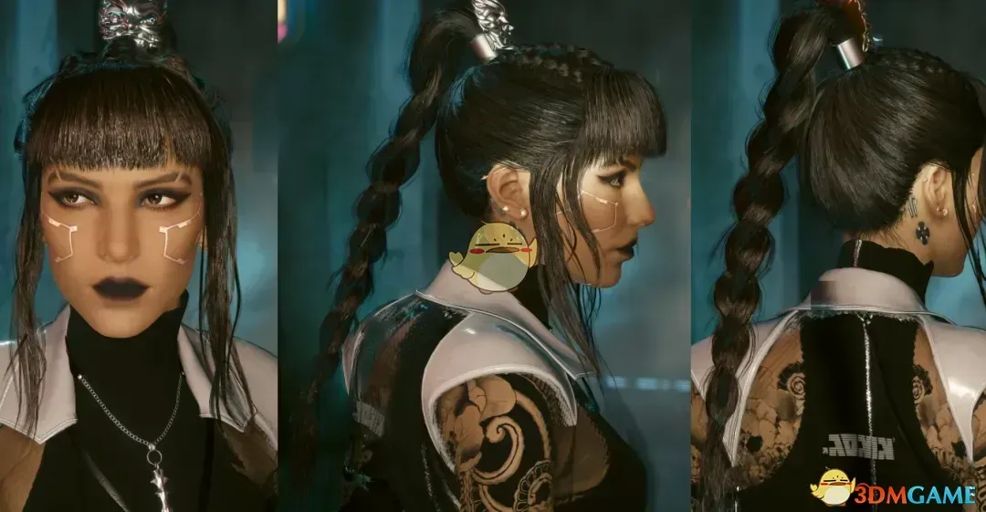 《赛博朋克2077》马尾辫发型包MOD