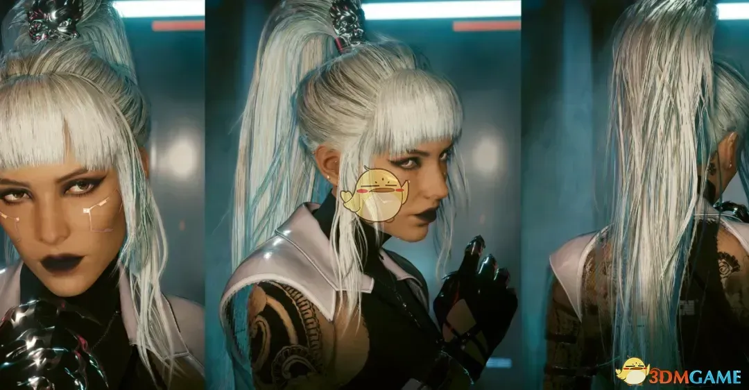 《赛博朋克2077》马尾辫发型包MOD