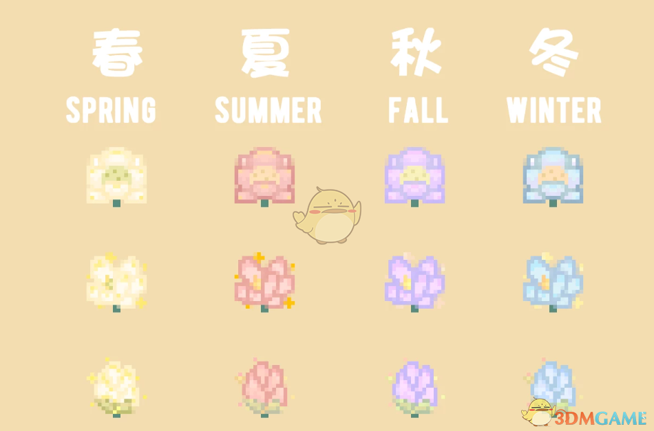 《星露谷物语》季节性莲花洒水器MOD