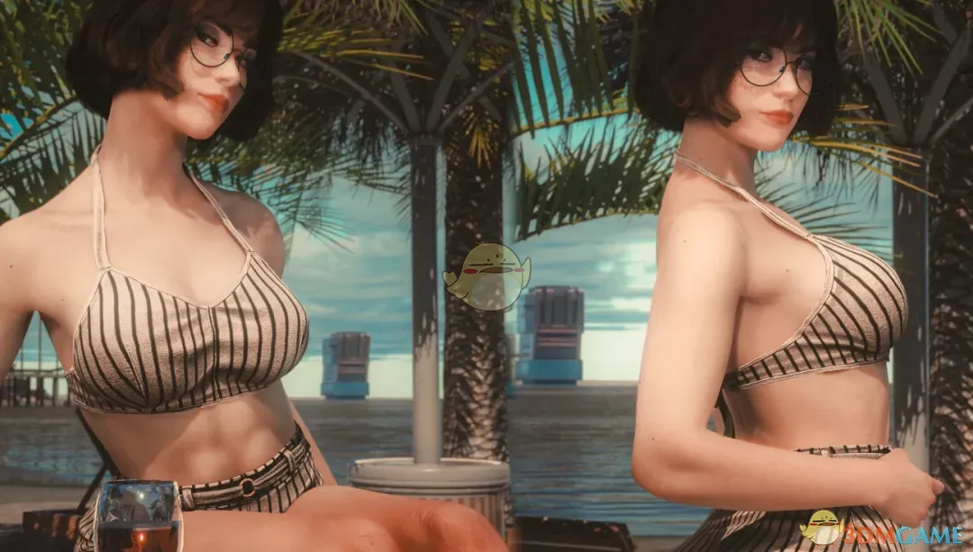 《赛博朋克2077》海报女郎比基尼MOD