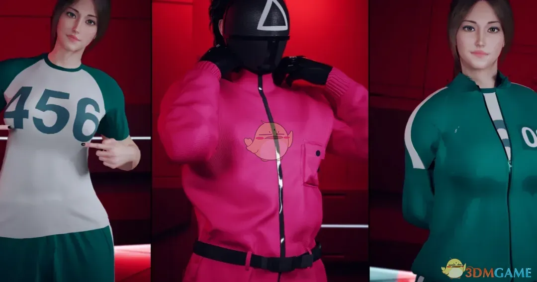 《赛博朋克2077》鱿鱼游戏套装MOD