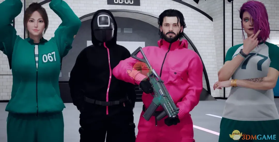 《赛博朋克2077》鱿鱼游戏套装MOD