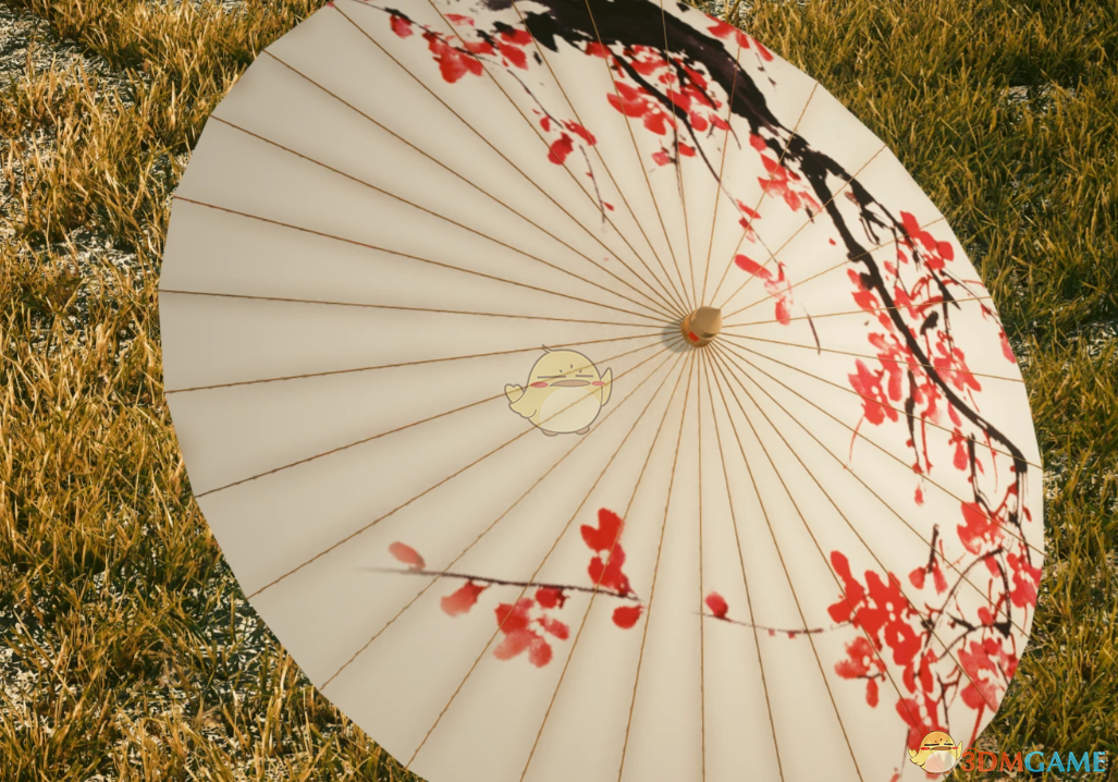 《赛博朋克2077》中式古风油纸伞MOD