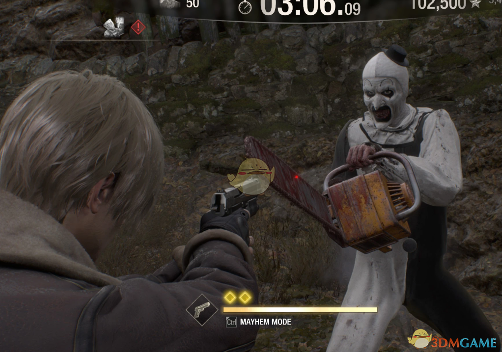 《生化危机4：重制版》断魂小丑亚特替换电锯MOD