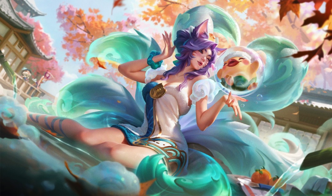 性感美人出浴！《英雄联盟》莲华温泉阿狸皮肤展示