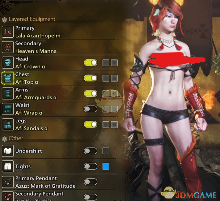 《怪物猎人：荒野》更加性感的火蹈女装MOD