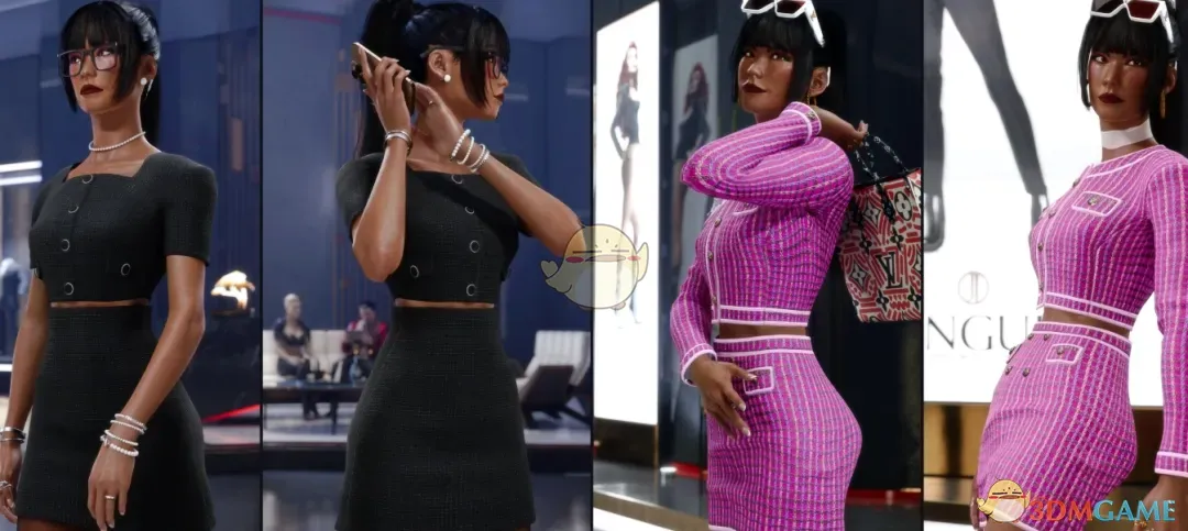《赛博朋克2077》香奈儿精致衣裙MOD