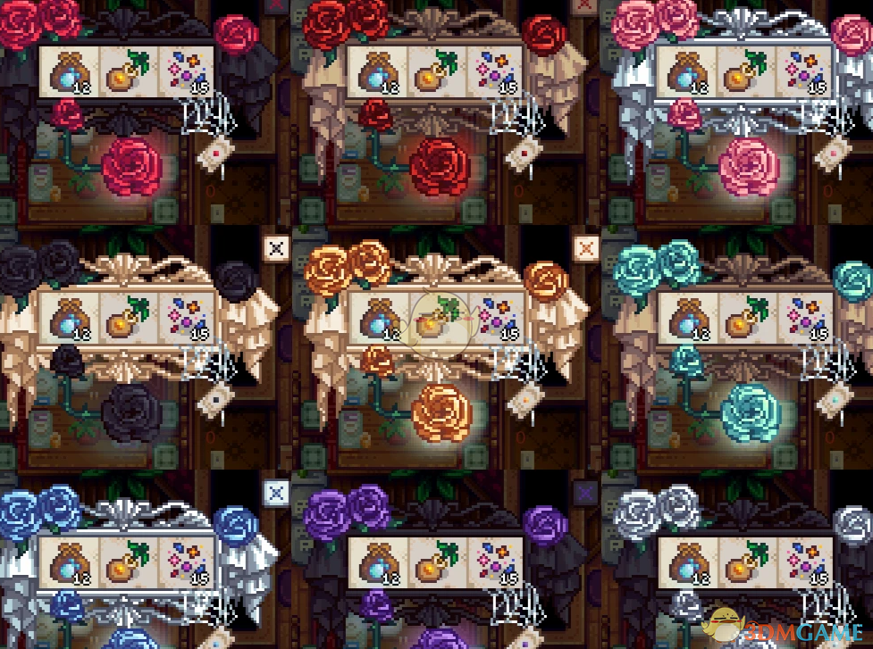 《星露谷物语》哥特风主题UI界面MOD