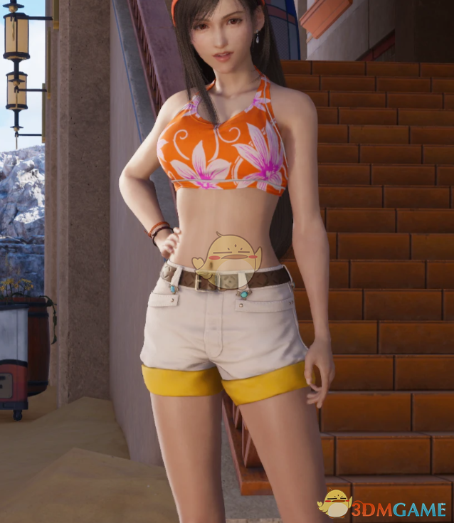 《最终幻想7：重生》蒂法的蜜桔沙滩套装MOD