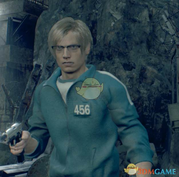 《生化危机4：重制版》里昂的鱿鱼游戏服装MOD