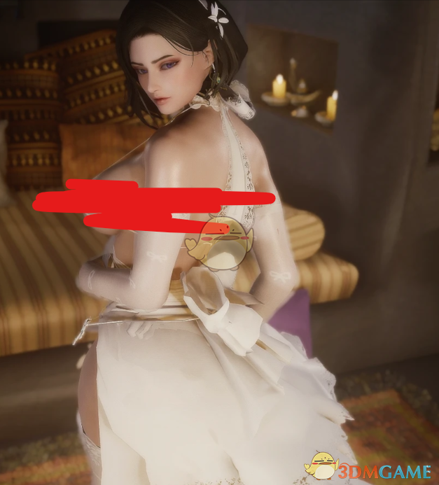 《上古卷轴5：天际重制版》纯白婚纱MOD