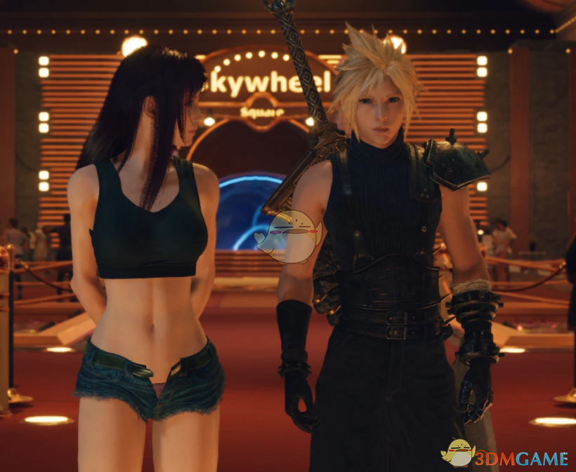 《最终幻想7：重生》蒂法的动漫黑礁莱薇服装MOD