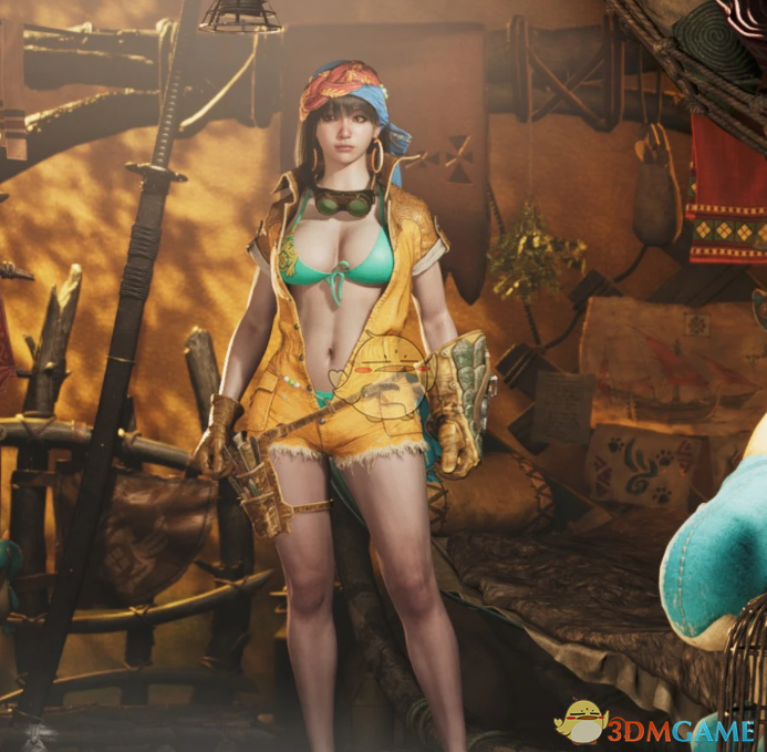 《怪物猎人：荒野》杰玛的性感火蹈服装MOD