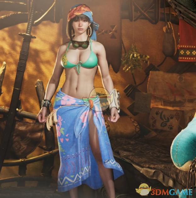 《怪物猎人：荒野》杰玛的性感火蹈服装MOD