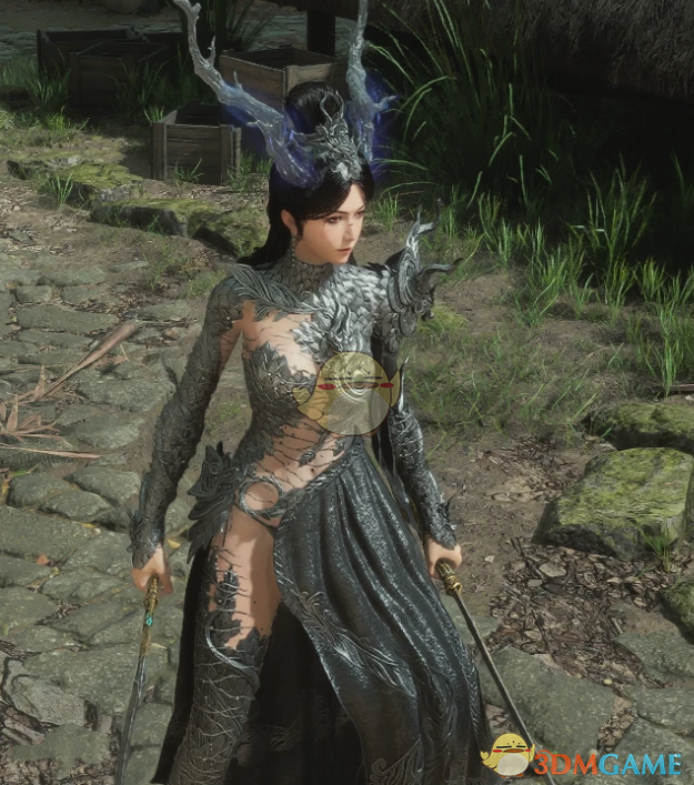 《明末：渊虚之羽》黑色婉若游龙服装MOD