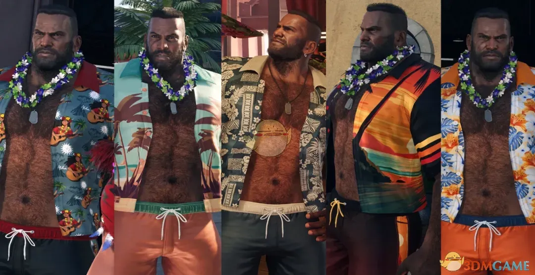 《最终幻想7:重生》巴雷特的沙滩度假休闲装MOD