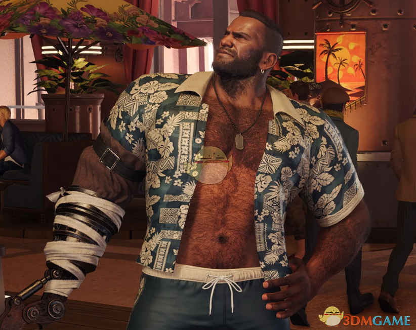 《最终幻想7:重生》巴雷特的沙滩度假休闲装MOD