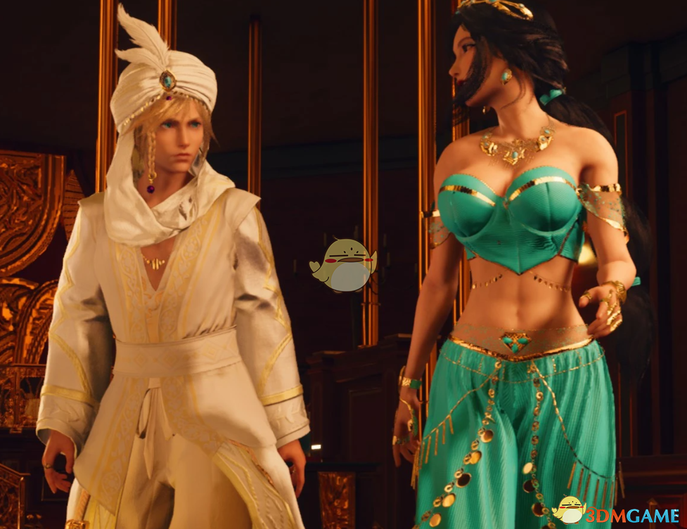 《最终幻想7：重生》克劳德的动画阿拉丁装束MOD