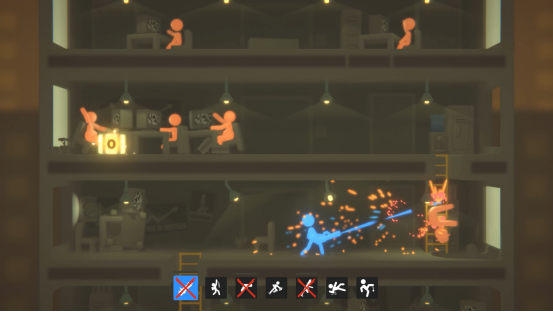用拳头打通职场晋升路！物理乱斗新游《打工火柴人》8月18日Steam正式开打