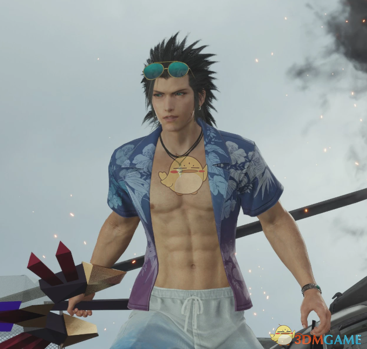 《最终幻想7：重生》扎克的冲浪者沙滩装MOD