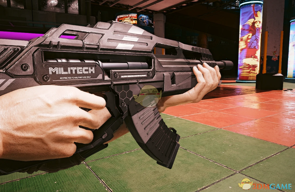 《赛博朋克2077》军用科技阿贾克斯智能步枪MOD